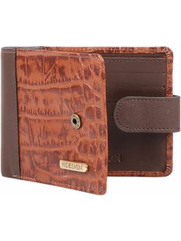 Hidesign - Tan Patterned Bi-Fold Wallet