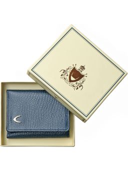 Hidesign - Blue Textured Trifold Wallet