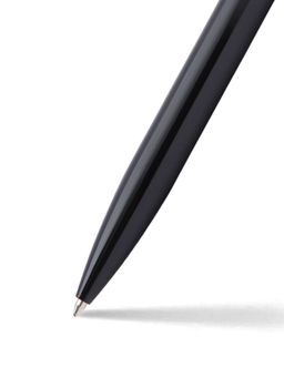 Pennline - Atlas Gloss Black Pen With Gold Trim Bp And Softbound A6 Notebook - Giftset