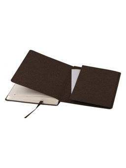 Pennline - A5 Size Textured Hard Cover Notebook (Ruled) Brown