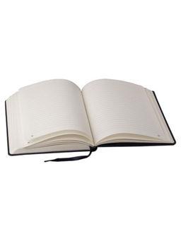 Pennline - A5 Size Textured Hard Cover Notebook (Ruled) Marine