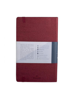 Pennline - A5 Size Textured Hard Cover Notebook (Ruled) Maroon