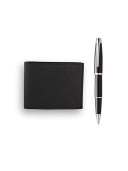 Pennline - Carina Black Rollerball Pen with Wallet