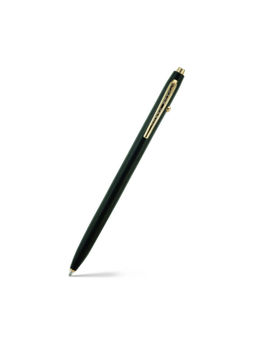 Pennline - Shuttle Matte Black Gold Trims Ballpoint Pen