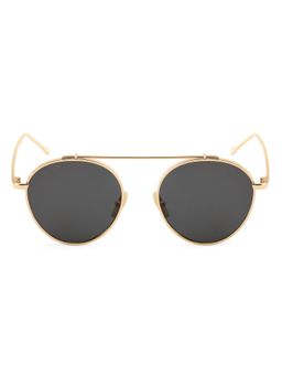 ROYAL SON - Men Round Allu Arjun Sunglasses Black Lens (Medium) - CHI00101-C4-R1