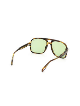 Tom Ford Eyewear - Tom Ford FT08846052N Square UV Protected Sunglasses for Men Green (60)