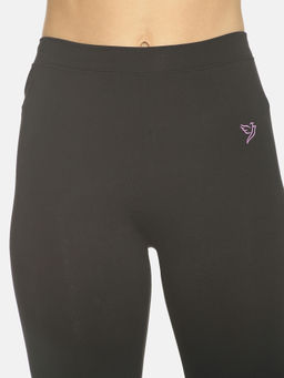 TWIN BIRDS - Womens Pack of 2 Solid Skinny Fit Three-Fourth Length stretch Cotton Capri legging