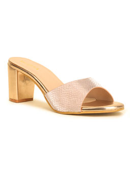 VALIOSAA - Textured Rose Gold Heels