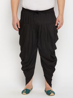 Vastramay - Men's Black Cowl Dhoti