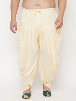 Vastramay - Men's Cream Cowl Dhoti