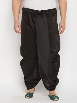Vastramay - Men's Black Solid Dhoti