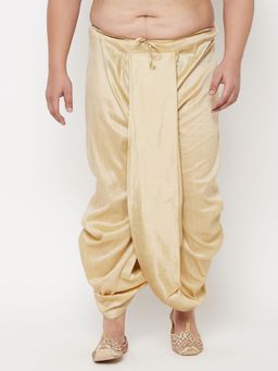Vastramay - Men's Gold Solid Dhoti