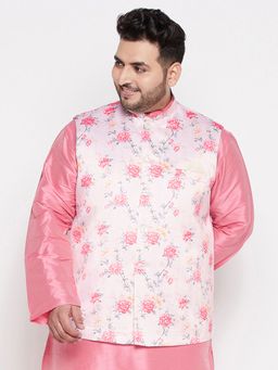 Vastramay - Men's Pink Nehru Jacket