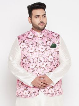 Vastramay - Men's Pink Nehru Jacket