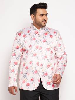 Vastramay - Men's Pink Printed Jodhpuri