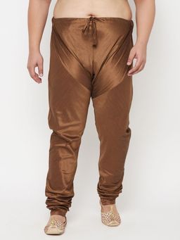 Vastramay - Men's Brown Silk Blend Pyjama