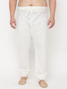 Vastramay - Men's White Cotton Blend Pyjama