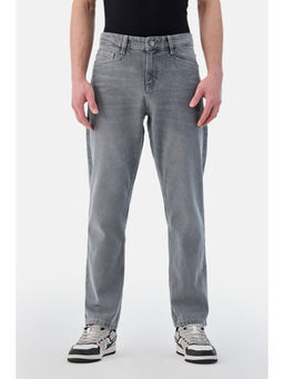 Snitch - Grey Washed Regular Casual Jeans for Men