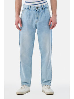 Snitch - Light Blue Washed Relaxed Casual Jeans for Men