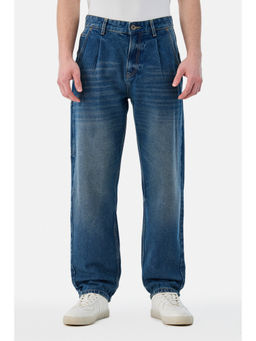 Snitch - Blue Washed Relaxed Casual Jeans for Men