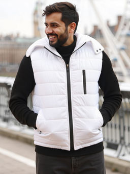 KINGDOM OF WHITE - Insulator Quilted White Jacket