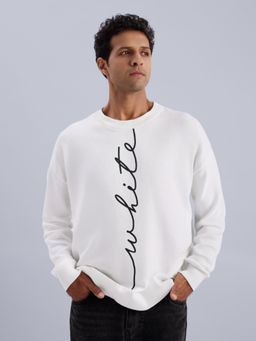 KINGDOM OF WHITE - Pure Cotton Regular Knitted Sweater