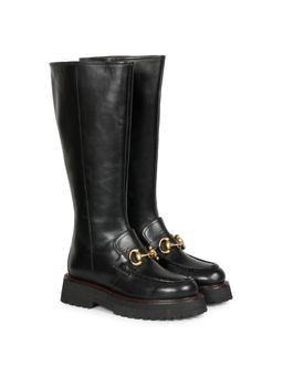 Saint G - Solid Black Leather Handcrafted Boots