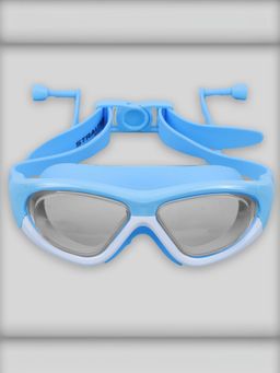 Strauss - Blue Swimming Goggles Anti Fog and Uv Protection with A Case Cover (Set of 2)