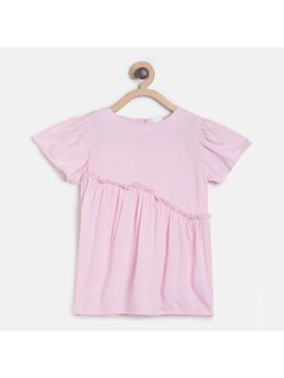 MINI KLUB - Kids Girls Pink Woven Top