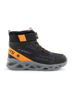 SKECHERS - Boys Twisted-Brights - Drovox Black Casual LED Shoes