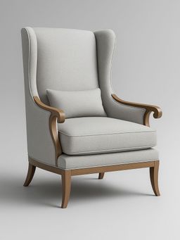 JABRIX - Premium Wingback Lounge Chair with Modern Velvet Fabric with Cushion