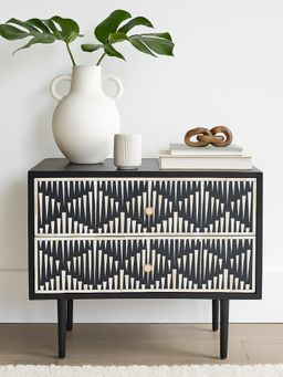 JABRIX - Mother Of Pearl Inlay Side Table- Morrisson