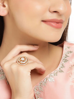 Shoshaa - Gold-Plated Handcrafted Ethnic Finger Ring