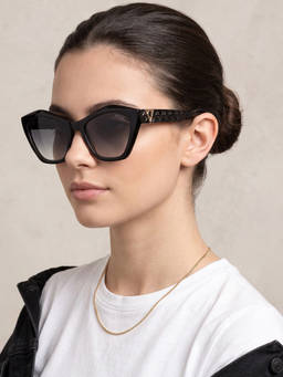 Guess - Grey Plastic Uv Protection Full Rim Sunglass for Women-GUS001845401ZSG (54)