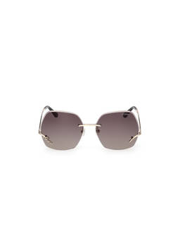 Guess - Brown Metal Uv Protection Rimless Sunglass for Women-GUS0026832F60SG (60)