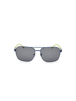 SKECHERS - Grey Metal Uv Protection Full Rim Sunglass for Men-SE6366 65 91D (65)