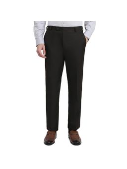 Raymond - Men Black Polyviscose Solid Tailored Fit Formal Trouser