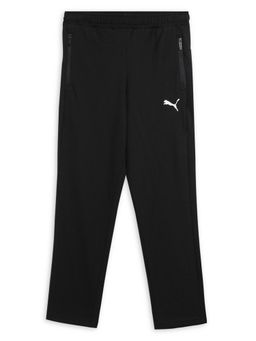 Puma - Zippered B Boys Black Trackpant