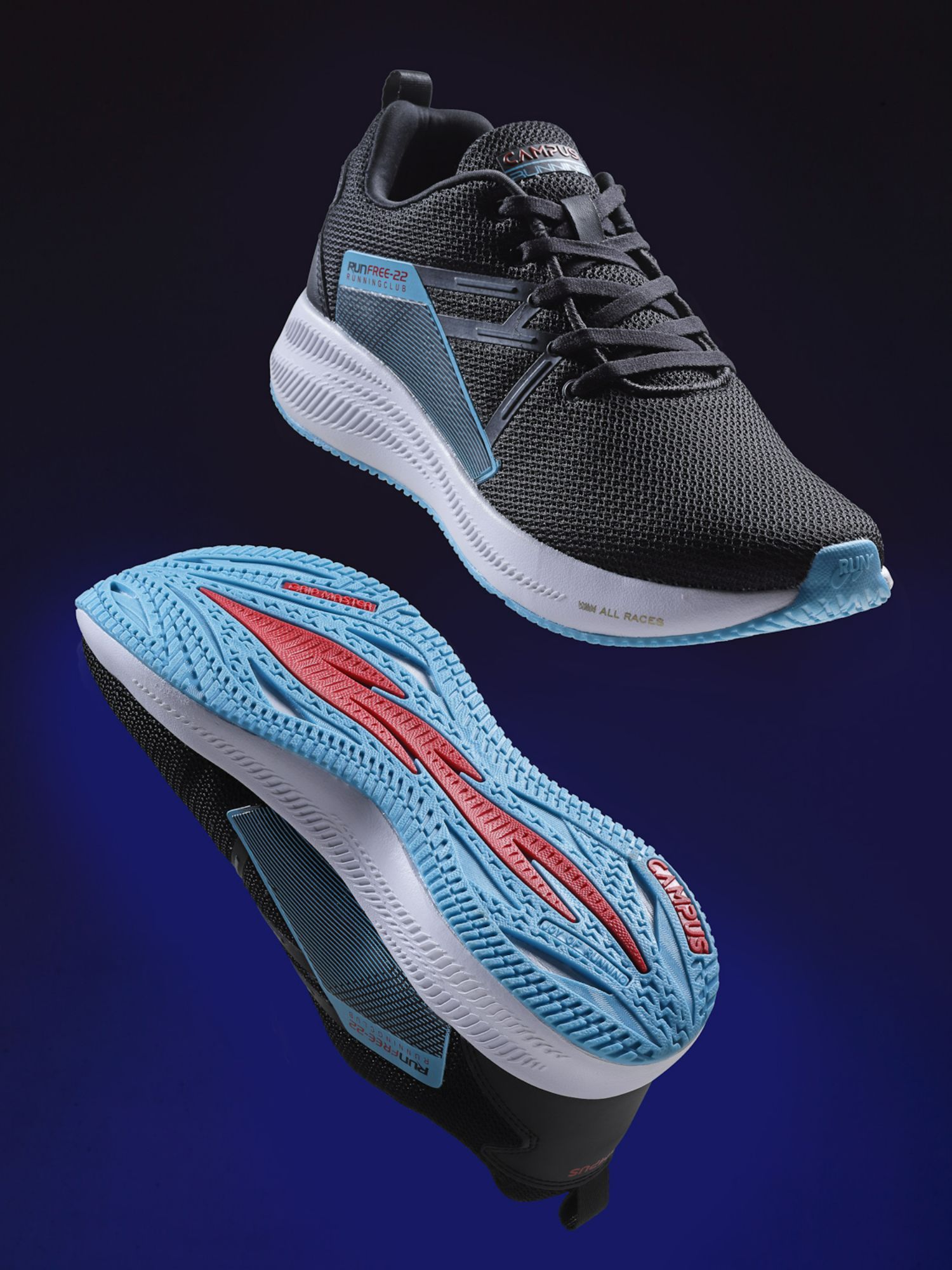 Buy Campus Stranger Black Mens Running 