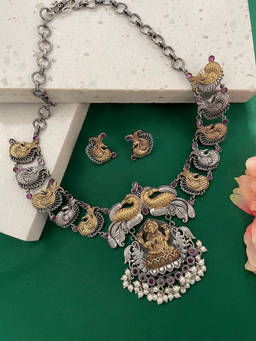 Digital Dress Room - Banjara Mata Lakshmi/Laxmi/Peacock and Pearl Design Jewellery Set