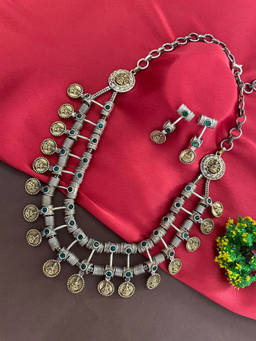 Digital Dress Room - Banjara Lakshmi/Laxmi Mata Coin and Enamel Jewellery Set