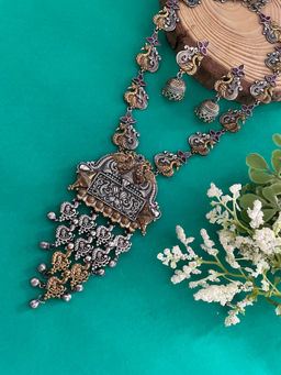 Digital Dress Room - Banjara Peacock/Flower and Ghungroo Design Jewellery Set