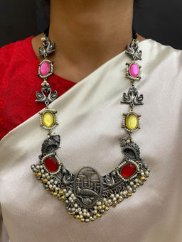 Digital Dress Room - Banjara Peacock/With Ghungroo Pearl Jewellery Set