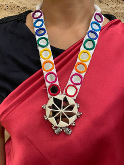 Digital Dress Room - Banjarajewellery Set Set Mirror Work Embroidery and Ghungroo Jewellery Set