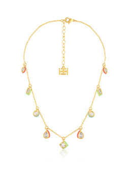 Isharya - Multi Stationed Choker In 18Kt Gold Plated