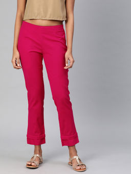 Divena - Pink Cotton Pants