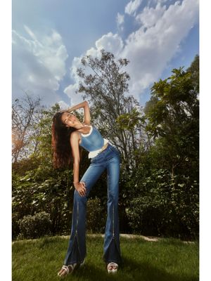 Buy Lea Clothing Gianna Denim Corset Online