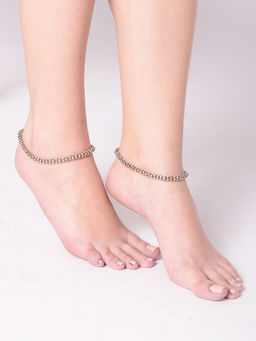 Priyaasi - Gold Plated Stones Studded Anklet