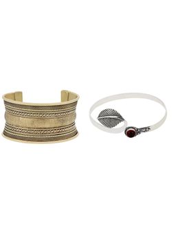 PRITA - Multi-Colour Cuff Bracelets (Set of 2)