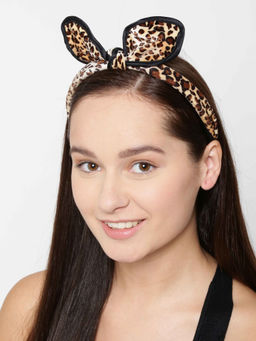 Priyaasi - Designer Brown Tie Knot Hairband (Set of 2)